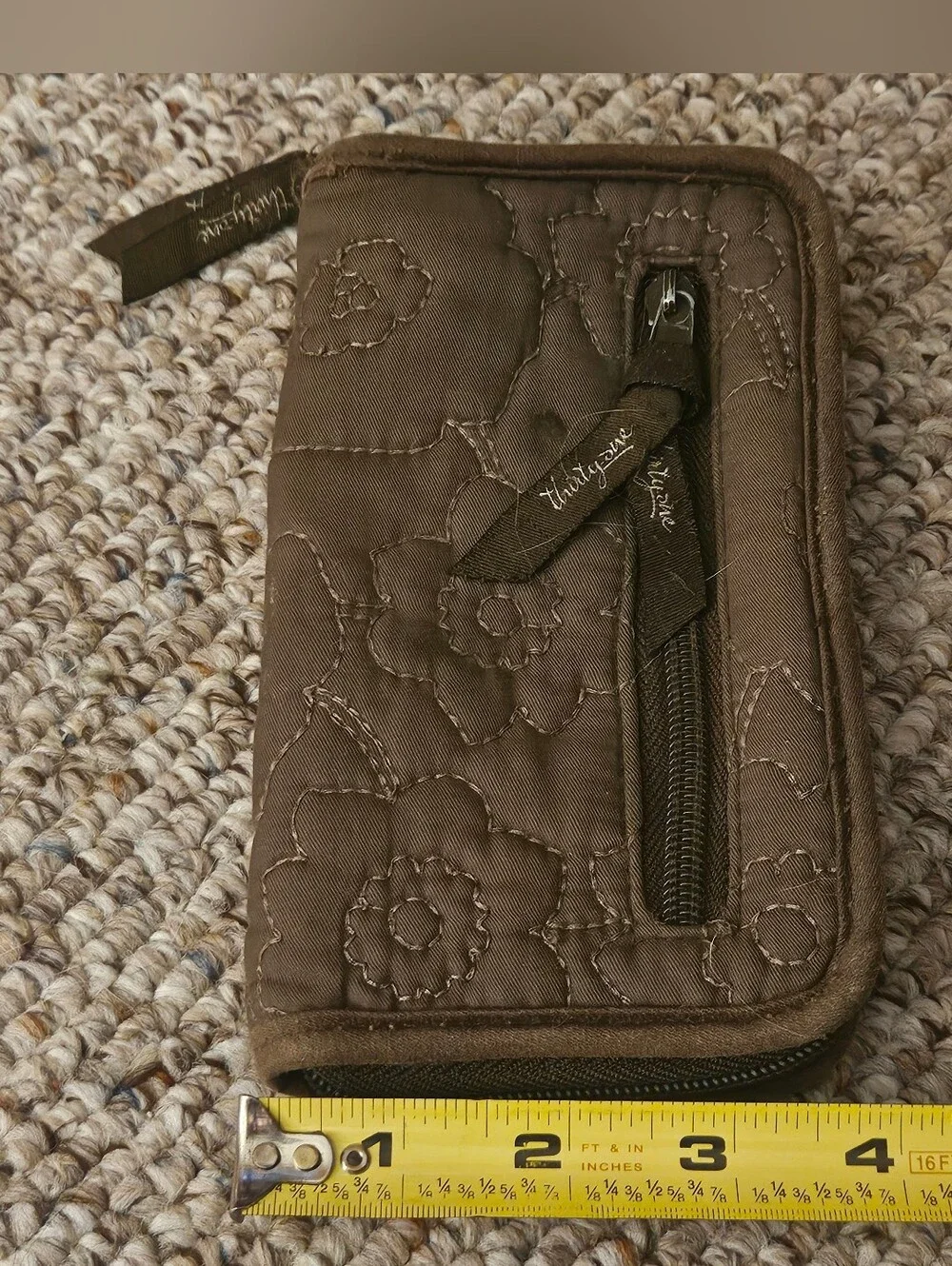 Thirty One Light Brown Quilted Wallet